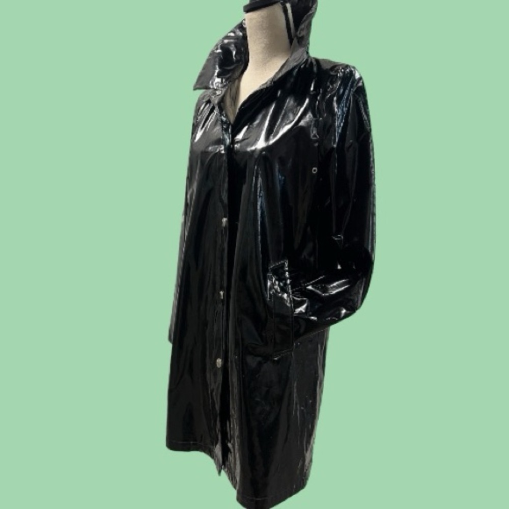 Michael Kors PVC Trench Coat Y2K - Picture 3 of 12